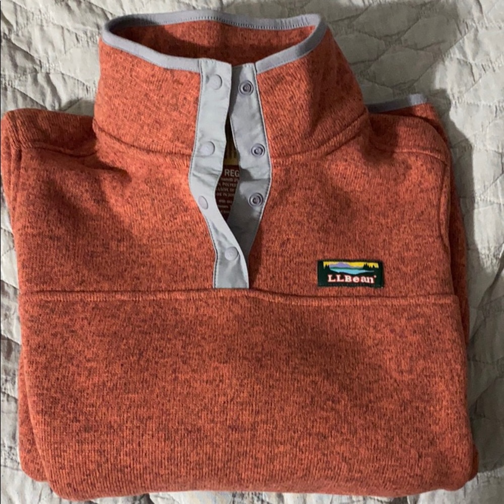 LL Bean button up fleece